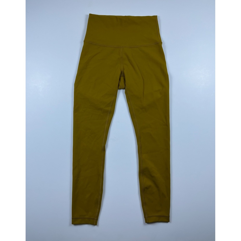 Lululemon Align High-Rise Pant 28 Gold Spice Mustard Yellow Leggings Size 4